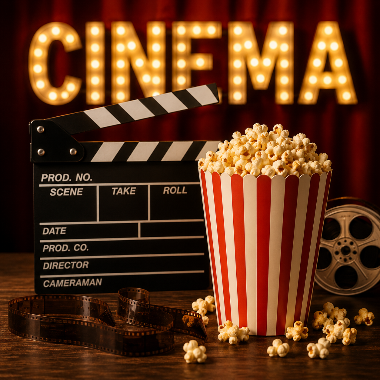 Illustration d'une cam&eacute;ra de cin&eacute;ma
